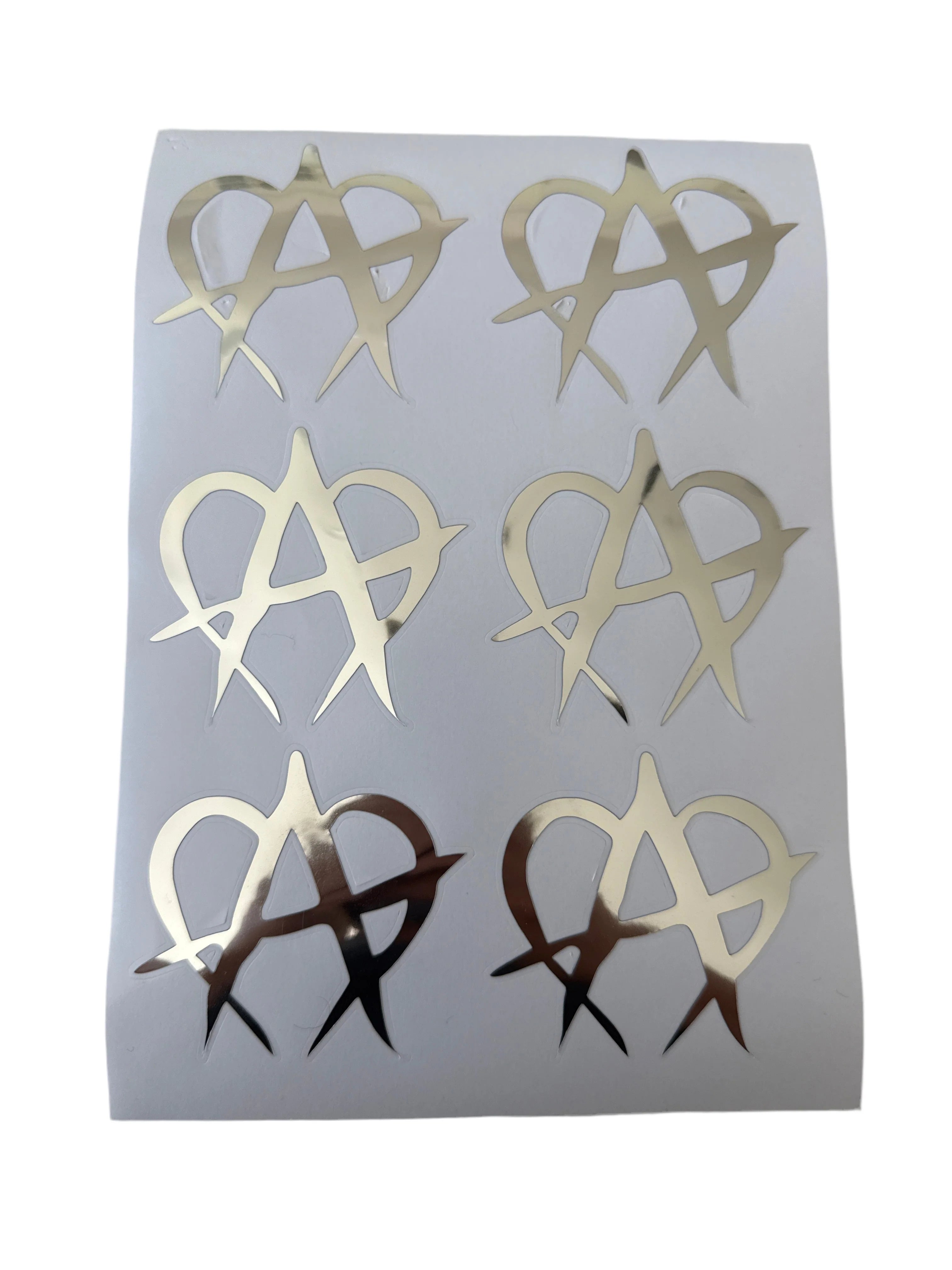 2 pack unmanageable stickers (chrome)